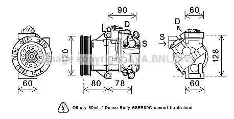 AVA QUALITY COOLING Компрессор, кондиционер TOK656